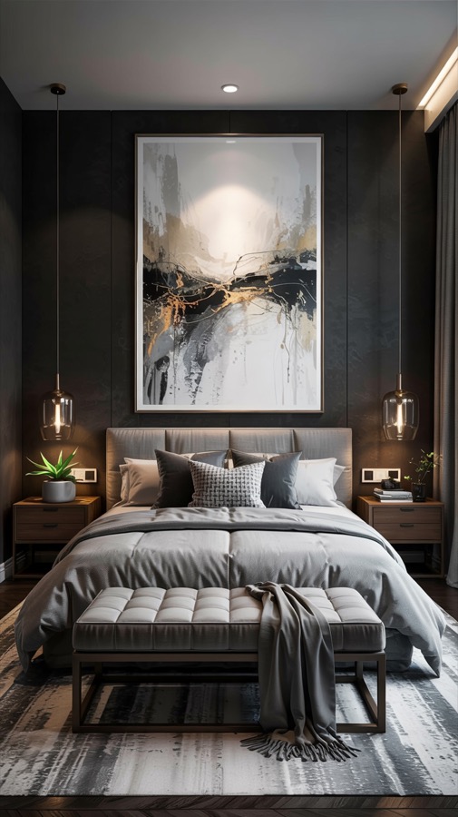 Modern luxury bedroom