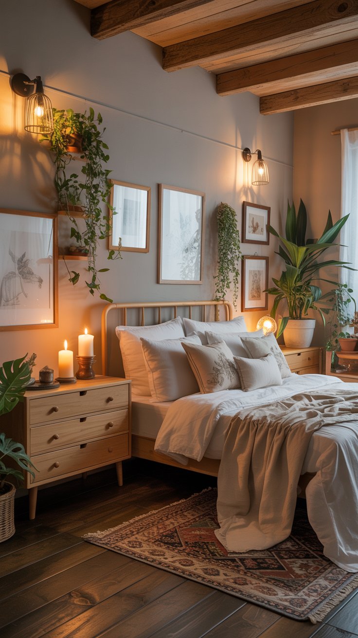 Cozy Bedroom with Natural Elements