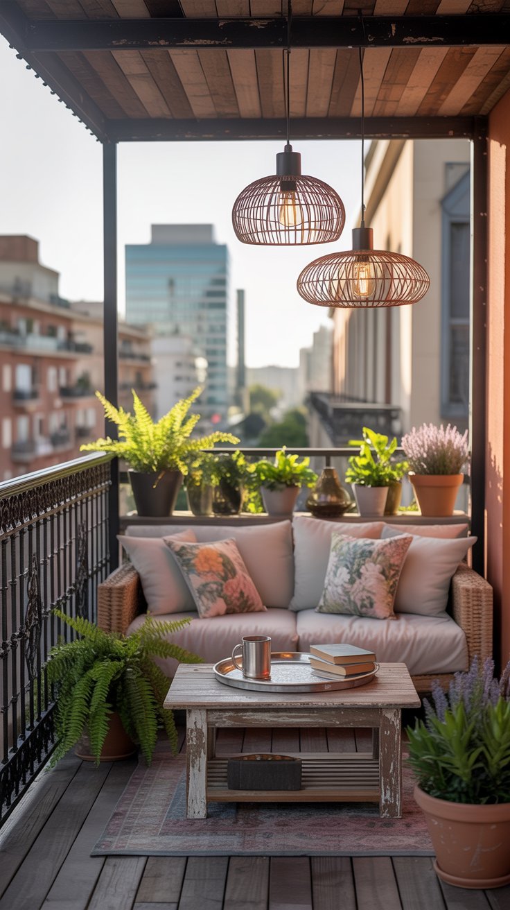Cozy Urban Oasis Balcony