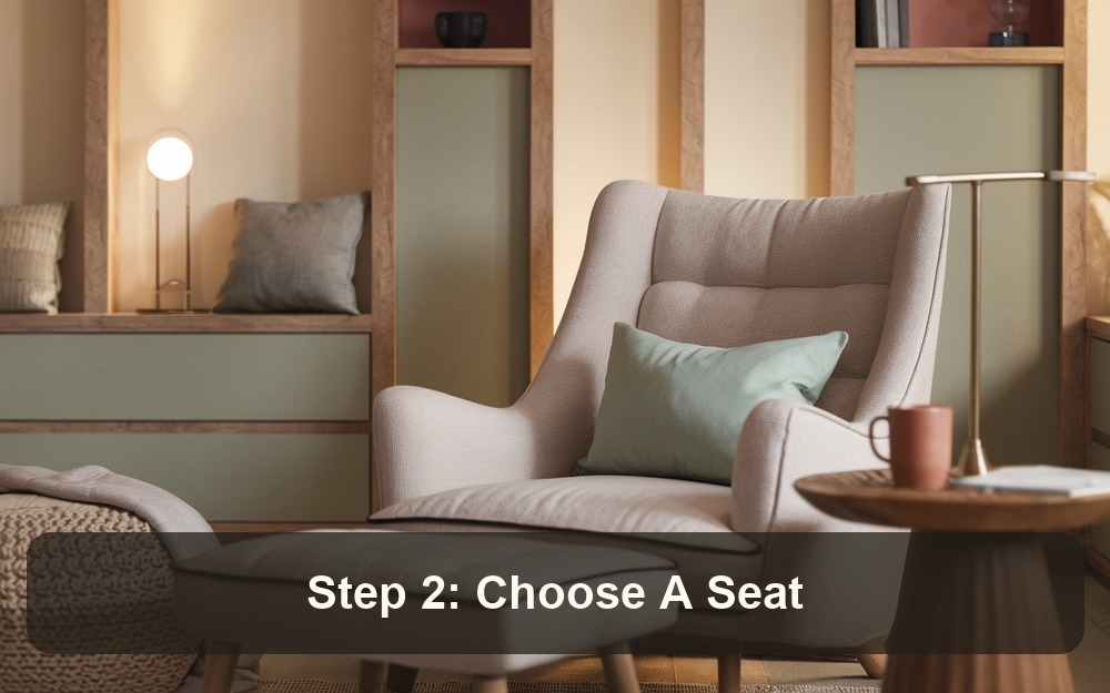 Step 2: Choose A Seat You Will Actually Use for a cozy reading nook