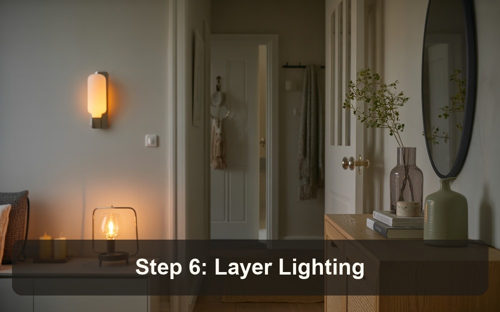 Step 6: Layer Lighting And Scent entryway refresh tutorial image